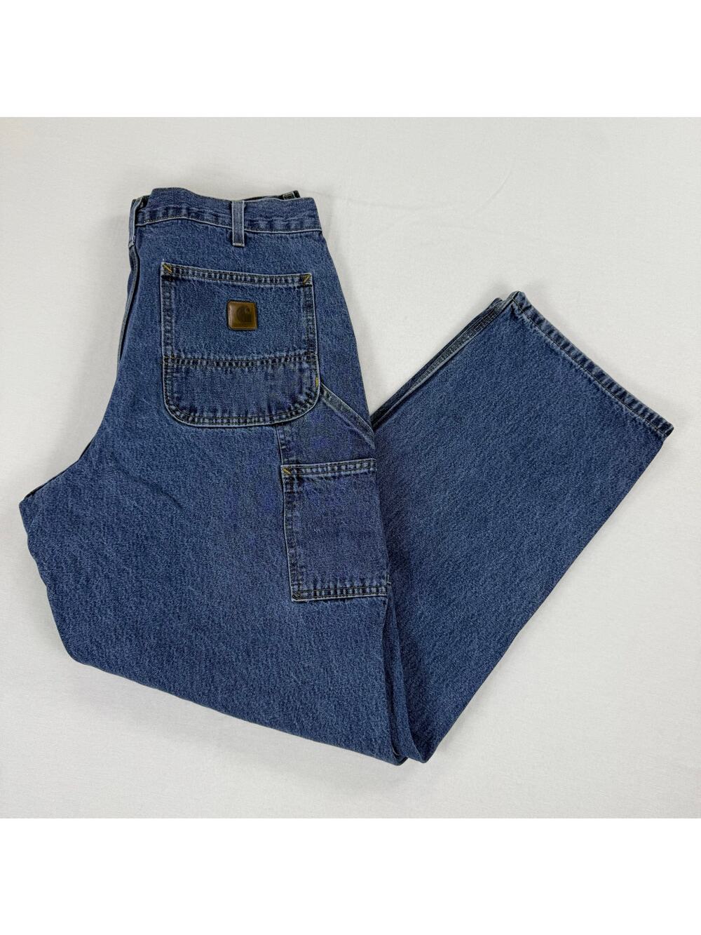 Carhartt Men’s Utility Original Dungaree Fit Cargo Jean 36 x 32 Blue